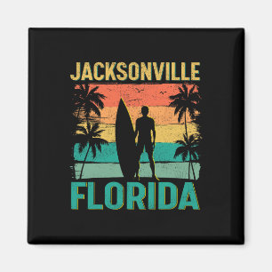 Sommer-Surf-Vintage-Florida-Jacksonville-Strand-Su Magnet