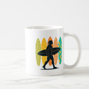 Sommer-Surfboarder-Welle-Surfen-Surfbrett-Strand-S Kaffeetasse