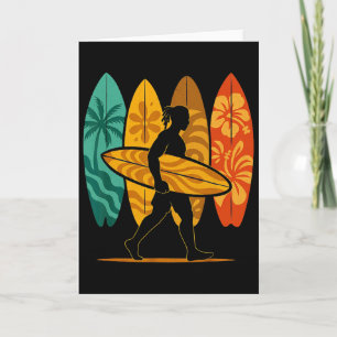 Sommer-Surfboarder-Welle-Surfen-Surfbrett-Strand-S Karte