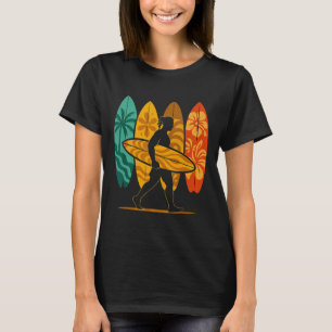 Sommer-Surfboarder-Welle-Surfen-Surfbrett-Strand-S T-Shirt
