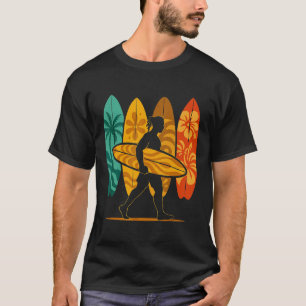 Sommer-Surfboarder-Welle-Surfen-Surfbrett-Strand-S T-Shirt