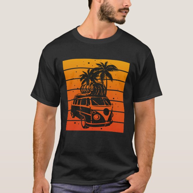 Sommer - Surfbrett T-Shirt (Vorderseite)