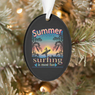 Sommer - Surfen macht Spaß Ornament