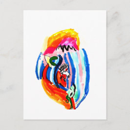 Sommer surfen  postkarte