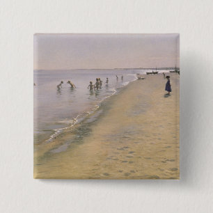 Sommer-Tag am Südstrand von Skagen, 1884 Button