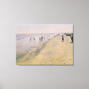 Sommer-Tag am Südstrand von Skagen, 1884 Leinwanddruck