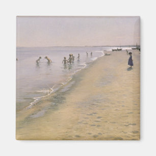 Sommer-Tag am Südstrand von Skagen, 1884 Magnet