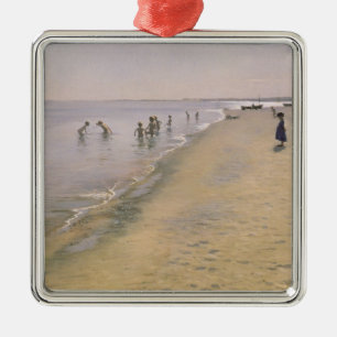 Sommer-Tag am Südstrand von Skagen, 1884 Ornament Aus Metall