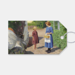 Sommer Tag in Dänemark (von H.A. Brendekilde) Geschenkanhänger