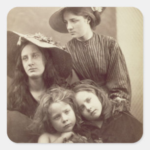 Sommer-Tage, c.1866 (Albumendruck von einem Quadratischer Aufkleber