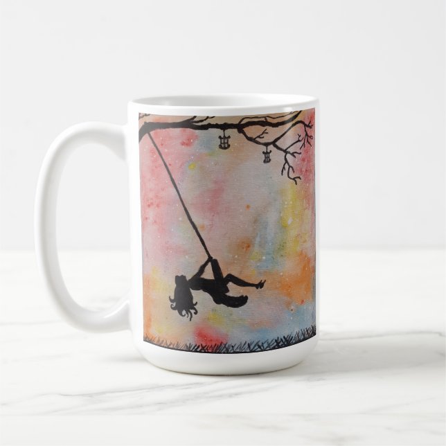 Sommer-Tagesgroße klassische Tasse (Links)