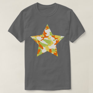 Sommer-Tarnmuster-Stern T-Shirt