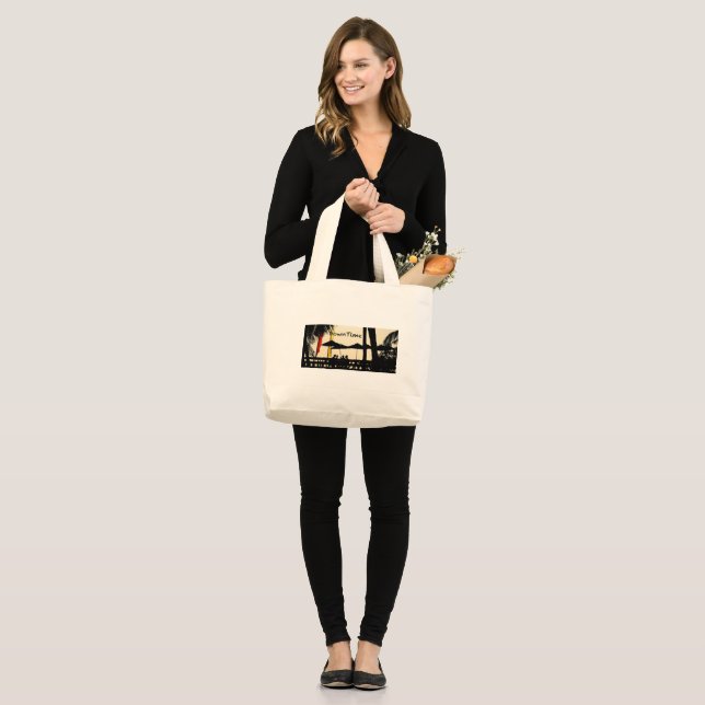 Sommer-Tasche Jumbo Stoffbeutel (Vorderseite (Model))