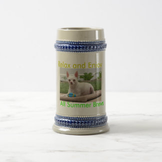 Sommer-Tassen-Getränk und genießen, alle Bierglas