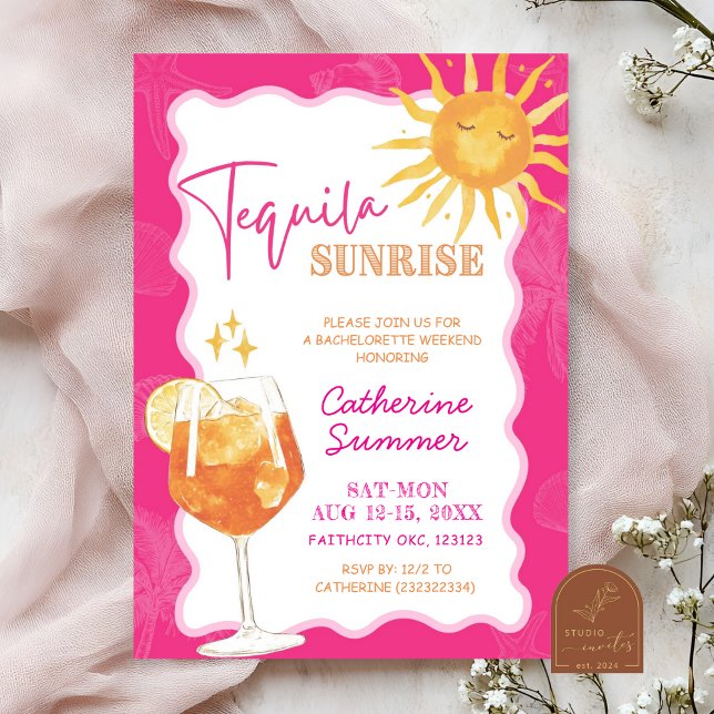 Sommer Tequila Sunrise Junggesellinnenabschied Woc Einladung (Von Creator hochgeladen)