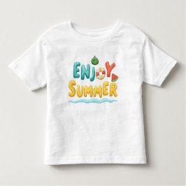Sommer-Text-Illustration genießen Kleinkind T-shirt