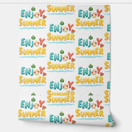 Sommer-Text-Illustration genießen Tapete