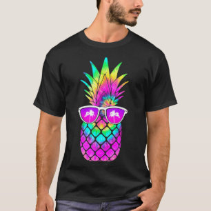 Sommer-Tie-Dye-Ananas-Sonnenbrille Tropisches Obst T-Shirt