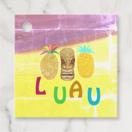 Sommer-Tiki-Ananas-Luau Geschenkanhänger