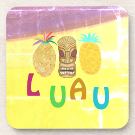 Sommer-Tiki-Ananas-Luau Getränkeuntersetzer
