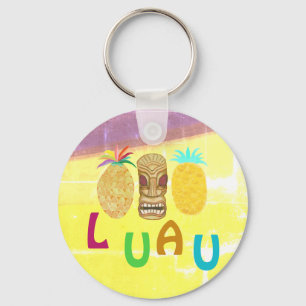 Sommer-Tiki-Ananas-Luau Schlüsselanhänger