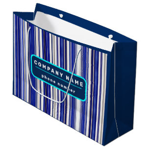 Sommer-Trend Navy Blau Boot-Stripes-Kollektion Große Geschenktüte