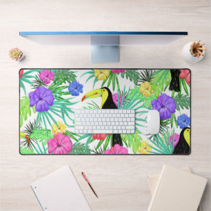 Sommer Tropical Bright Toucan Szene Schreibtischunterlage