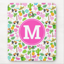 Sommer tropischen Toucan und Flamingo Muster