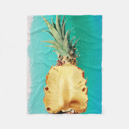 Sommer Tropisches Ananas Obst Fleecedecke