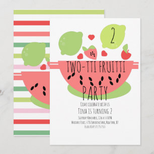 Sommer Tutti Fruitti Tropischer Salat Früchte Einladung