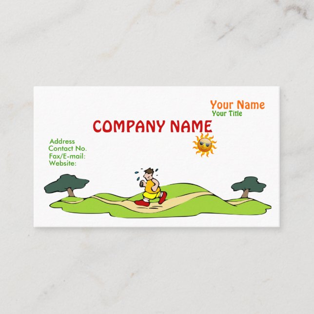 Sommer-Übungs-Geschäfts-Karte Visitenkarte (Vorderseite)