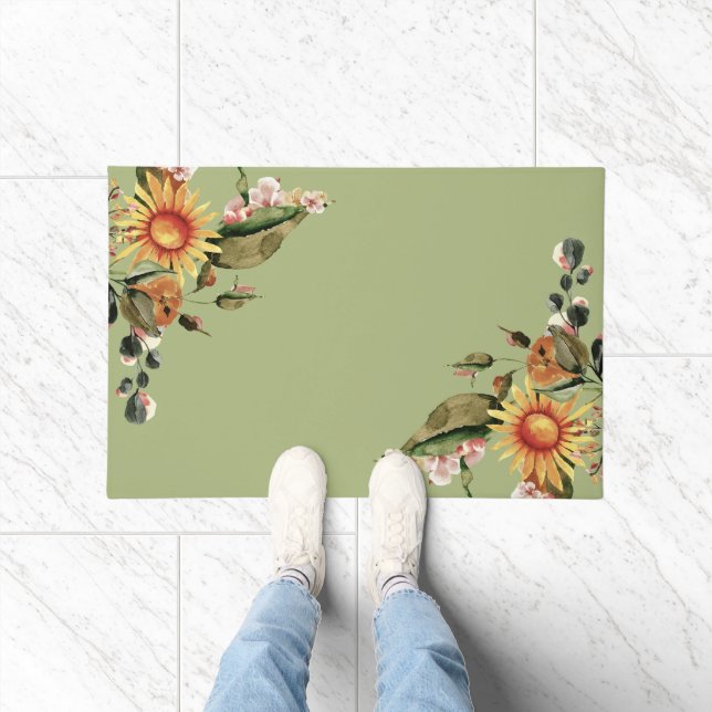 Sommer- und Herbstblumen  Fußmatte (Indoor)