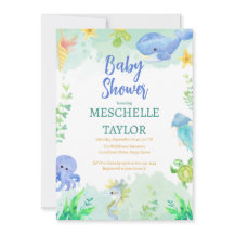 Sommer unter dem Meer Blue Green Baby Dusche