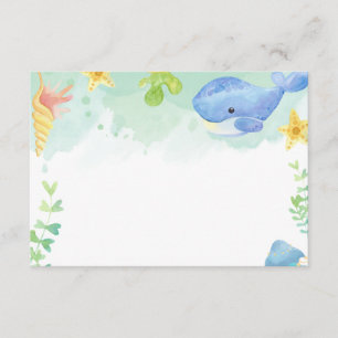 Sommer unter der Sea Baby Shower Blank Begleitkarte