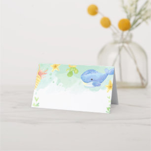 Sommer unter der Sea Baby Shower Platzkarte