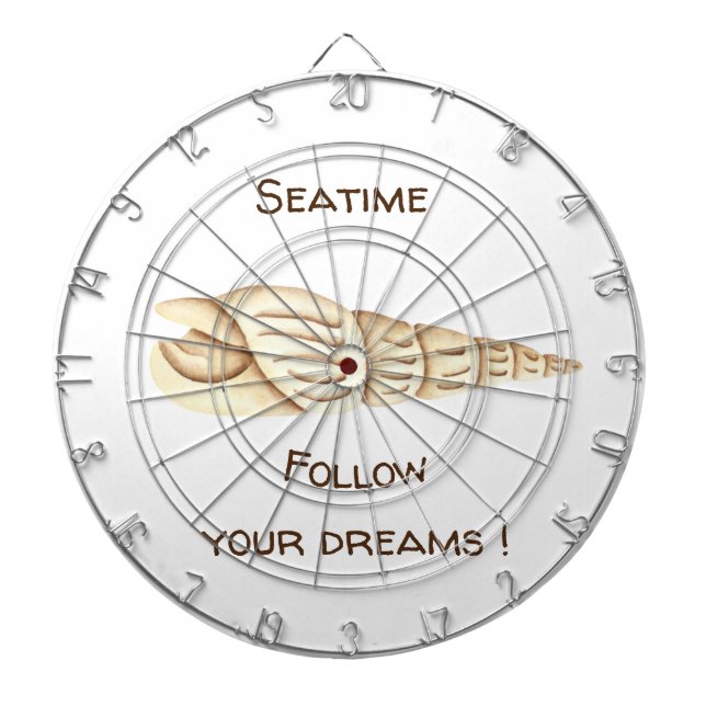 Sommer Verfolgen Sie Ihre Träume Muschel Romantisc Dartscheibe (vorne)