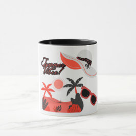 Sommer-Vibe-Kaffeetasse Tasse