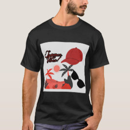 Sommer-Vibe Weiße Herren Kurzarm T-Shirt