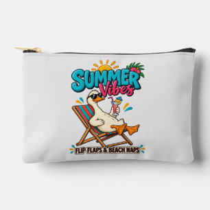Sommer-Vibes-Ente – Flip Flops Flaschenöffner Zubehörtasche