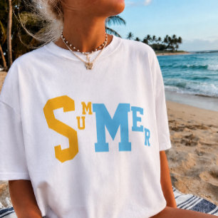 Sommer-Vibes-Grafik-T-Shirt Minimalist T-Shirt