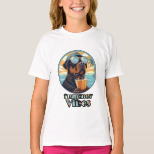 Sommer-Vibes-Hund – Cooles Strand-Mood-Shirt T-Shirt