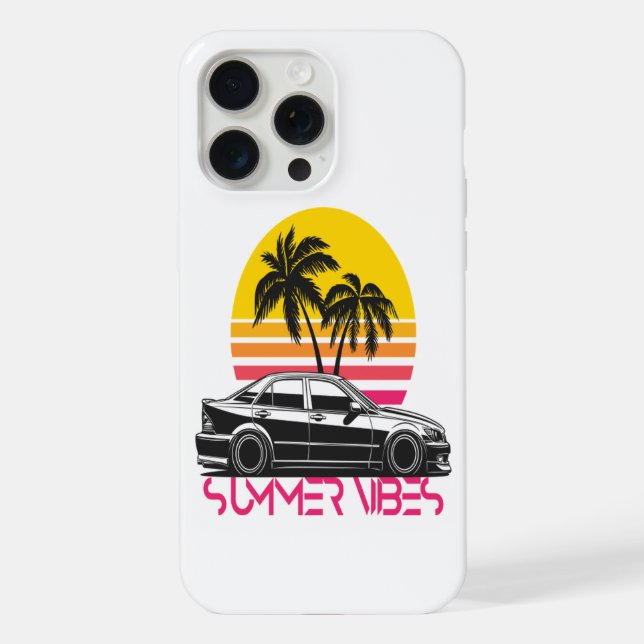 Sommer-Vibes iPhone Hülle (Rückseite)