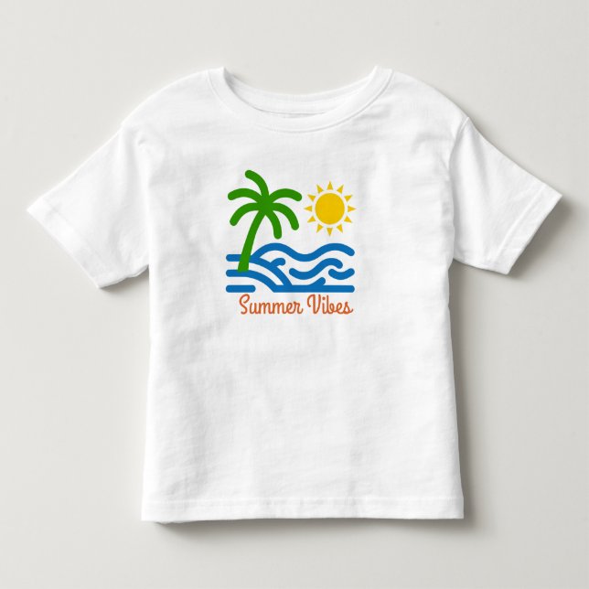 Sommer Vibes Kleinkind T-shirt (Vorderseite)