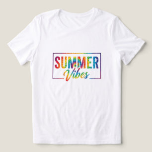 SOMMER Vibes Krawatte-Dye T - Shirt - Farbiger Reg