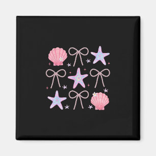 Sommer-Vibes Muschel Seestern Coquette Perlen-Schl Magnet
