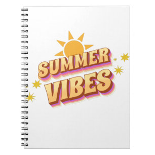 Sommer-Vibes Retro Notizblock