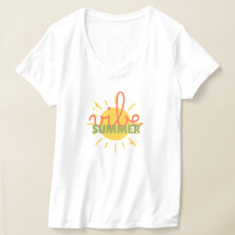 Sommer-Vibes Retro-Strand-T-Shirt T-Shirt
