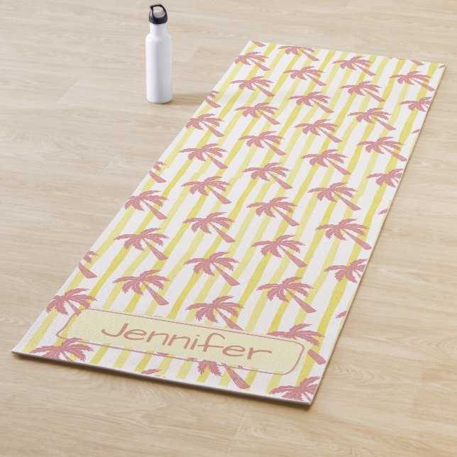 Sommer-Vibes Rosa Palmen  Yogamatte (Beispiel)