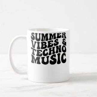 Sommer-Vibes-Techno-Musik-Edm-Rave-Strand Kaffeetasse