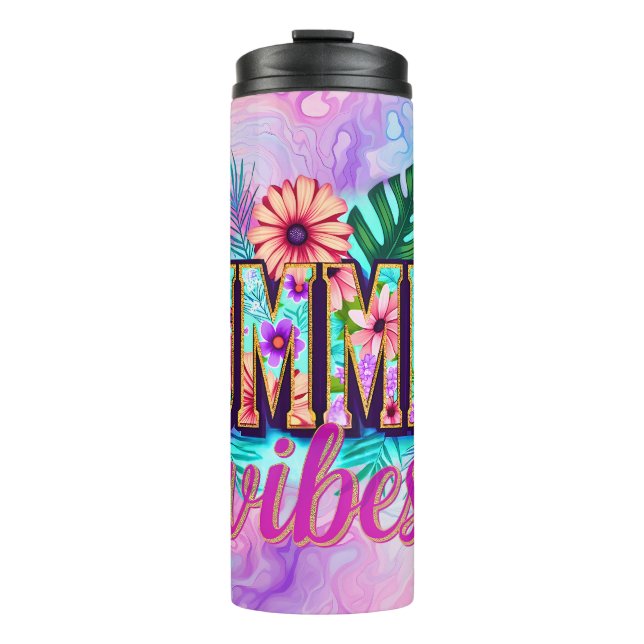 Sommer Vibes Thermosbecher (Vorderseite)
